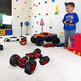 Машинка перевертиш на радіокеруванні Дитяча трюкова 37см Champions 2588 Трансформер всюдихід на пульті, фото 5