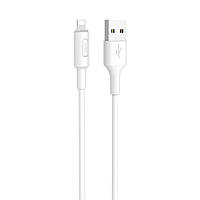 USB кабель Hoco X25 1m Lightning белый
