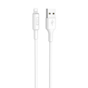 USB кабель Hoco X25 1m Lightning белый, фото 2
