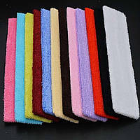 Пов'язка на голову 6 шт 65 мм кольорова махрова тканина