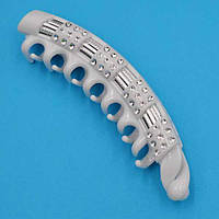 Шпилька для волосся банан на пружині кольоровий пластик