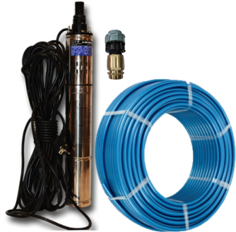 Заглибний насос AQUATIC TRX1.8-60-0,4 тонкий для свердловин гарантія 5 років діаметр 75 мм, фото 1