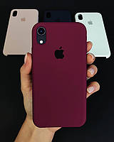 Чехол бампер силиконовый Apple iPhone XR Айфон ХР (6,1 дюймов) цвет Бордовый (marsala) Full