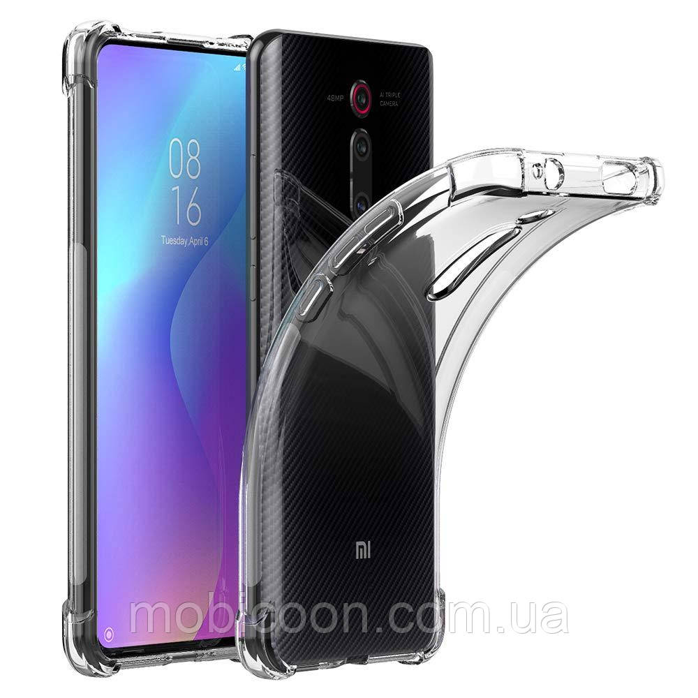 Чохол прозорий силіконовий для Xiaomi Mi 9T з посиленими кутами, фото 1