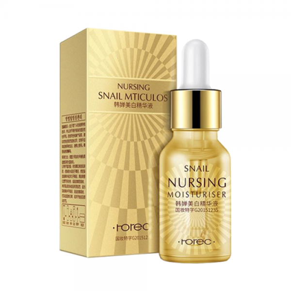 Сироватка з екстрактом слизи слимаки і гіалуронової кислоти Rorec Nursing Snail Mticulos