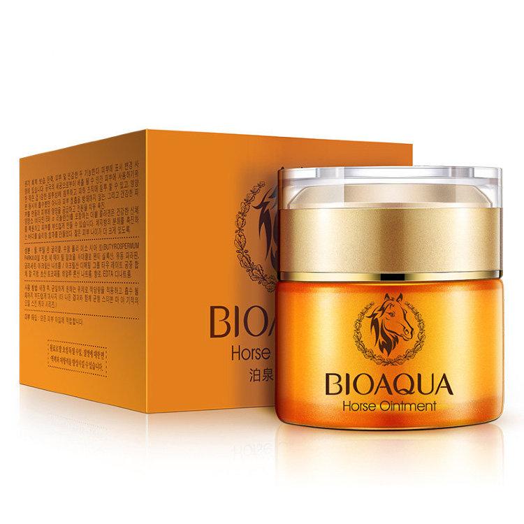 Зволожуючий крем для обличчя з кінським жиром Bioaqua Horse Ointment 50 мл