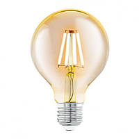 Led лампа DELUX Globe G125 8w E27 amber FIL 2700K светодиодная