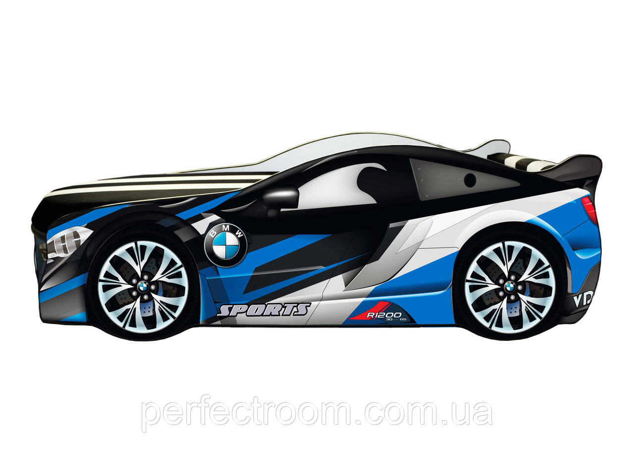 Ліжко-машинка дитяче SPACE 04 з підіймачем, фото 1