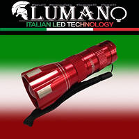 Ліхтарик LED метал. з шнурком микс грани на кільце(3*AAA,Zoom) (B92) (24шт/уп,480шт/ящ) ТМ LUMANO