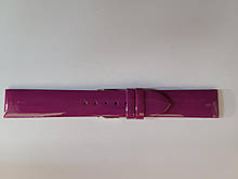Фіолетовий шкіряний жіночий ремінець для наручних годин 20 мм