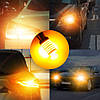 Автомобільна LED лампа 144 діоди ЖЕЛТАЯ в 
ПОТУРОТ, габарити з цоколем 7440 (T20) CAN BUS (НЕТ ОШИБОК) 12-24В, фото 7