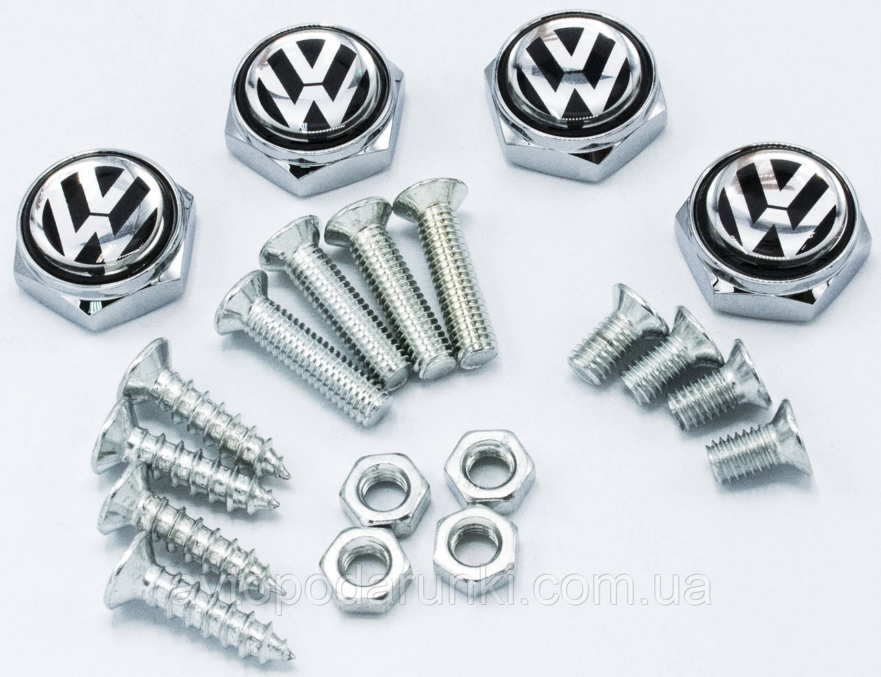 Декоративный болт для номерного знака с логотипом VOLKSWAGEN, винты для  крепления автомобильного гос номера ( (ID#1264590635), цена: 150 ?, купить  на Prom.ua