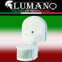 Датчик руху білий IP44 (кут захоплення 180°) LUMANO