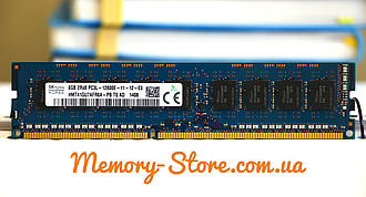 Оперативна пам'ять для ПК Hynix DDR3 8Gb PC3L-12800E 1600MHz Intel і AMD