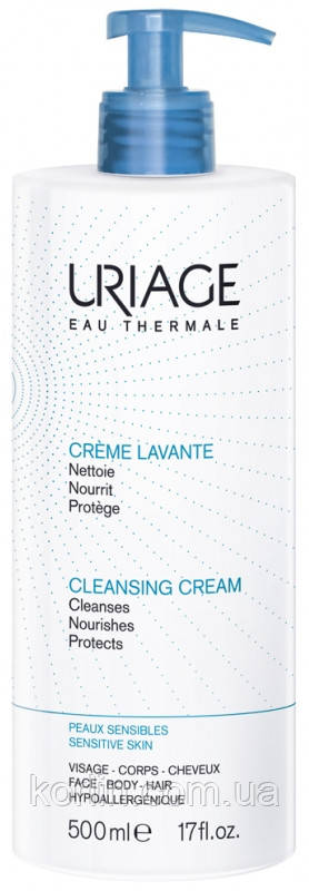 Uriage Creme Lavante Ур'яж Очисний пінистий Крем Для Обличчя й тела 500 мл ФРАНЦІЯ