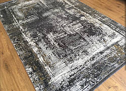 Сучасний сірий килим із шовку для сучасних інтер'єрів овайк і лофт