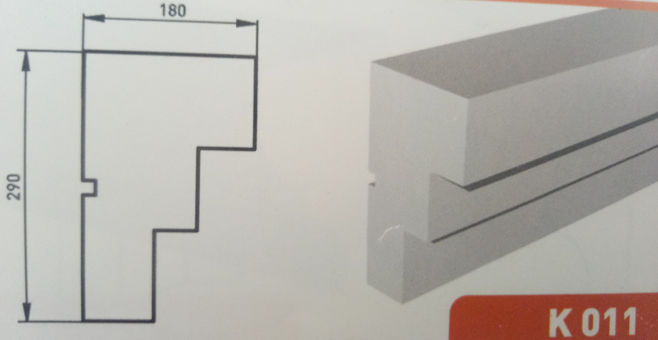 Архитектурный фасадный декор из пенопласта (Карниз К-11) лепнина из пенопласта - фото 1 - id-p1272253350