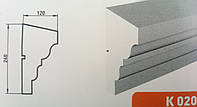 Архитектурный фасадный декор из пенопласта (Карниз К-20) лепнина из пенопласта