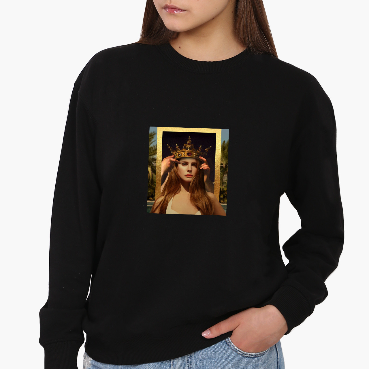 Світшот, реглан, кофта Лана дел Рей (Lana Del Rey), світшот з принтом Арт (Art)