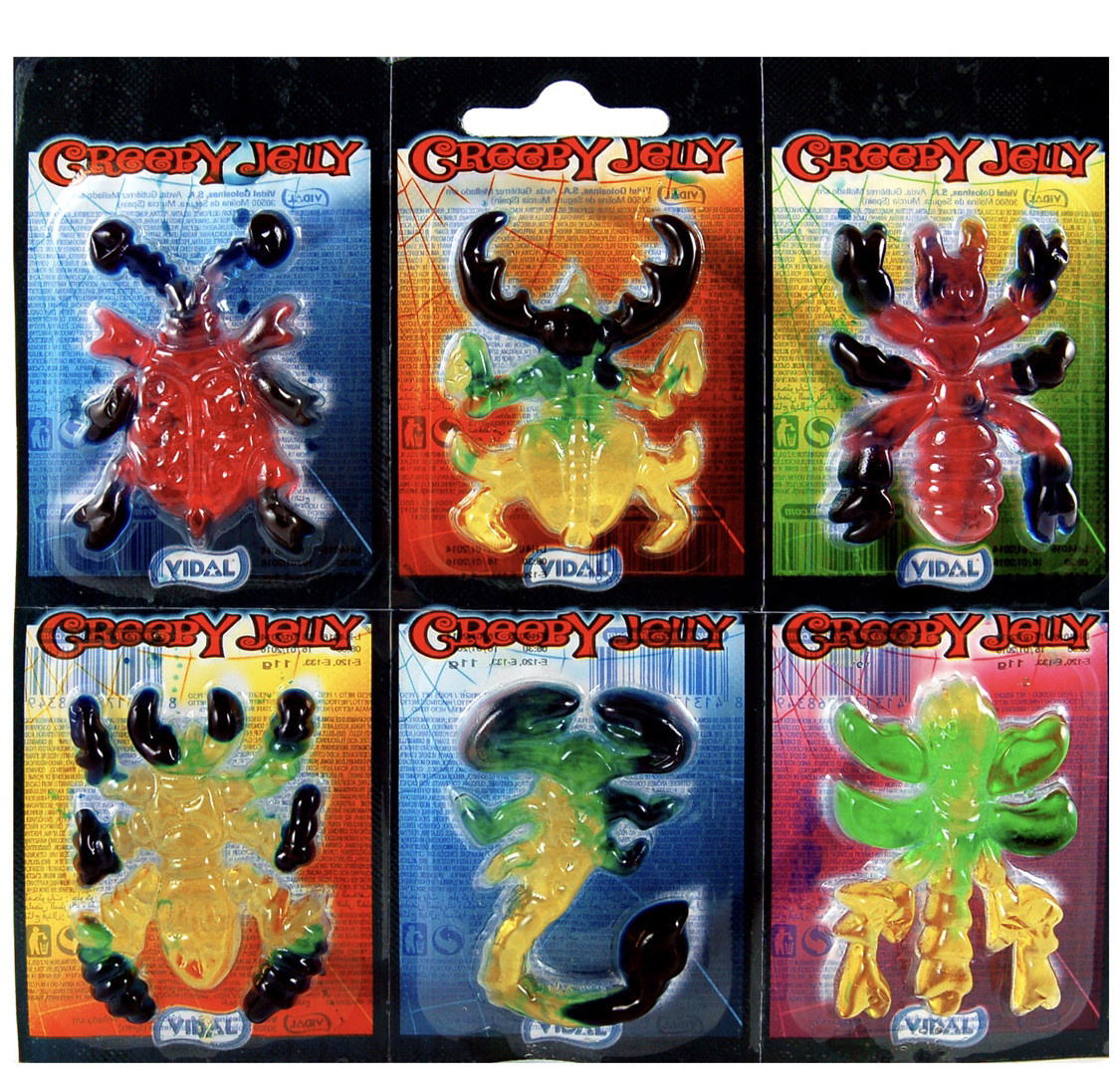 Vidal Creepy Jelly 6 шт. Желейні Цукерки у формі жуків, фото 1