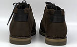 Черевики чоловічі зимові шкіряні коричневі дезерти взуття на хутрі Rosso Avangard Winterking Brown, фото 5