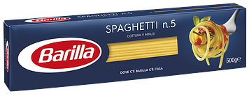 Макароні BARILLA 5 SPAGHETTI 500 г, 24 шт./яск
