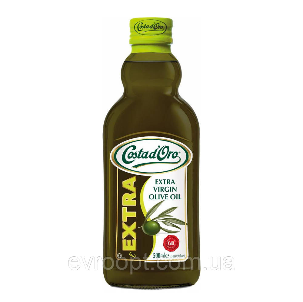 Оливкова олія Costa d'Oro Extravergine 0,5л, 12шт/ящ