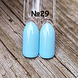 Гель лак для нігтів світло блакитний №29 Sweet Nails 8мл, фото 2