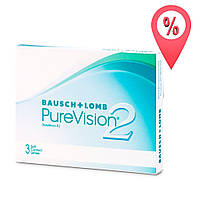 Контактные линзы PureVision 2 Bausch+Lomb 3 шт