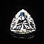 Moissanite Муассаніт 4 мм білий 0.25 Ct Триліон, фото 2