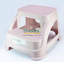 Табурет пластиковий двоступеневий 38х42х28 см рожевий "Merdivo" Hobby Life (Туреччина) 08-1398-1