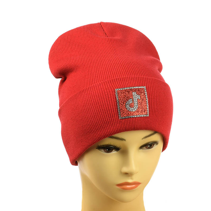 Молодіжна шапка "Tik-Tok" червоний