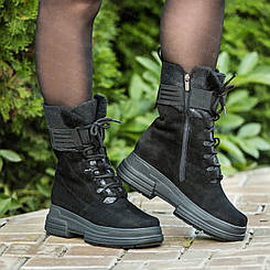 Жіночі зимові шкіряні черевики на повну широку ногу 40-43розмір, взуття жіноче великих розмірів від виробника