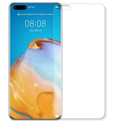 Гідрогелева захисна плівка на HUAWEI P40 Pro на весь екран прозора, фото 1