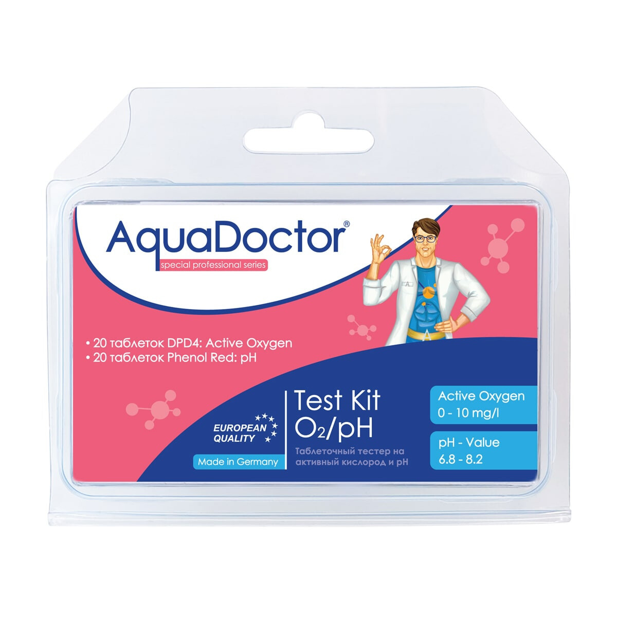 Тестер AquaDoctor Test Kit O2/pH