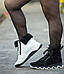Черевики чоботи жіночі зимові шкіряні чорні на повну широку ногу великого розміру 40 41 42 43 44(код:М-5306-7М), фото 9