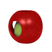 Jolly Pets (Джоллі Пэтс) TEASER BALL - Іграшка м'яч подвійний Тизер болл для собак 30х30х30 см Червоний