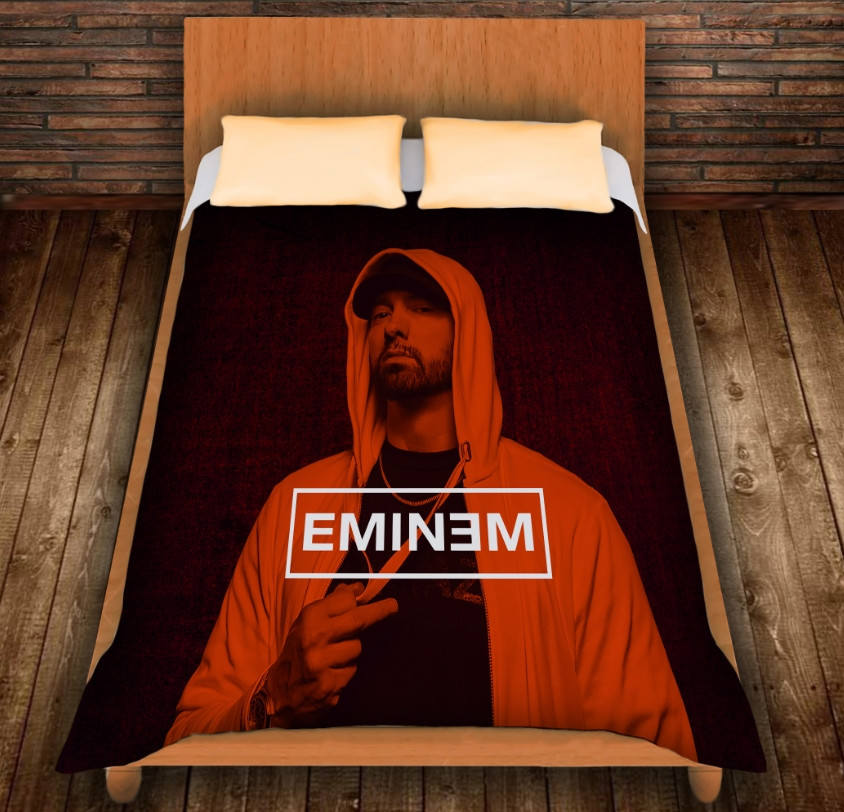 Плед з 3D принтом-Eminem Face