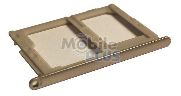 Утримувач Sim-картки (holder) Samsung J530/J730 Gold (Sim2+MicroSD), фото 1