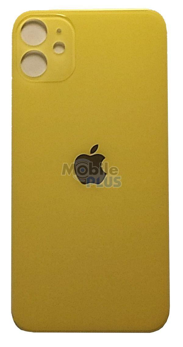 Скло задньої кришки для Apple iPhone 11 Yellow, жовте Orig, фото 1