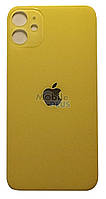 Стекло задней крышки для Apple iPhone 11 Yellow, желтое BIG