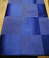 Скатерть 150*160 из ткани Журавинка цвет темно-синяя клетка