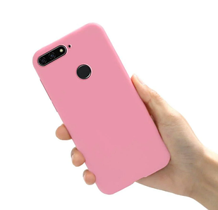 Чохол силіконовий для Huawei Y6 Prime 2018 рожевий