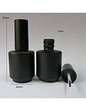 Пляшка чорна з пензликом, скло, 15 мл., фото 8