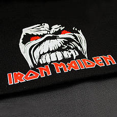 Шапка-біні IRON MAIDEN в'язана з принтом, фото 3