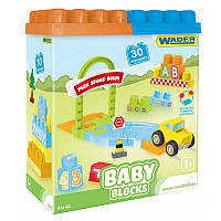 Конструктор Wader Baby Blocks "Мои первые кубики" 41440, 30 деталей