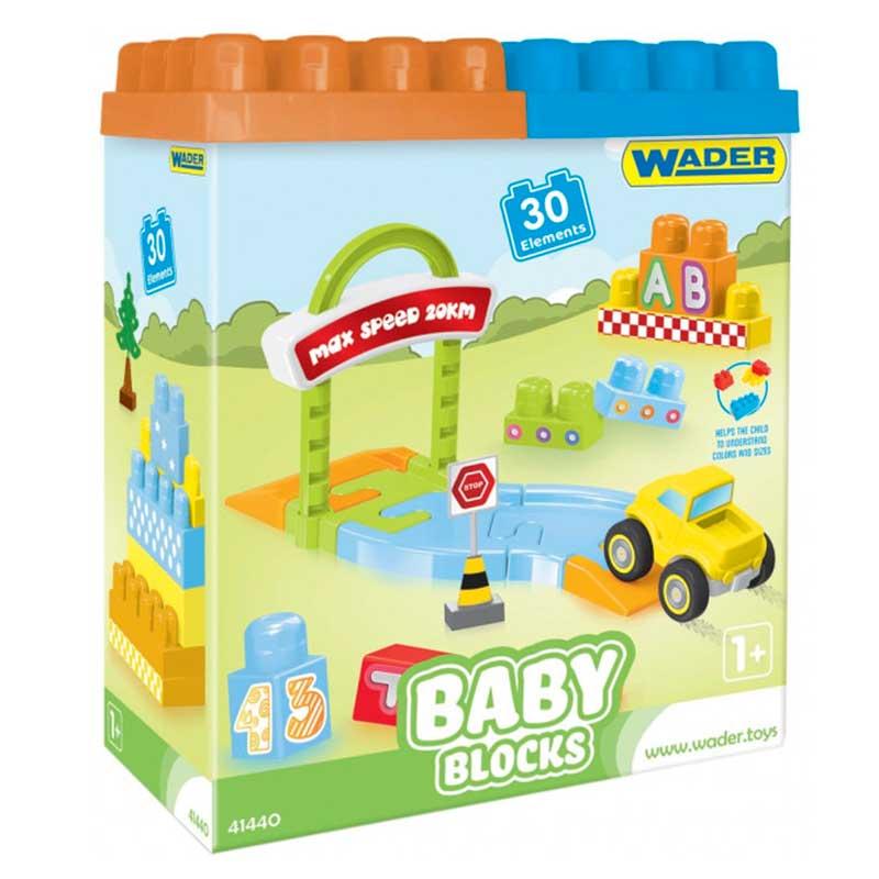 Конструктор Wader Baby Blocks "Мої перші кубики" 41440, 30 деталей