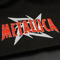Шапка біні з принтом METALLICA 2 зірка, фото 3