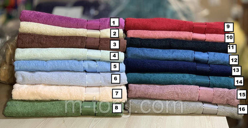 Рушник обличчя махровий 50*90 бавовна Китай, фото 1