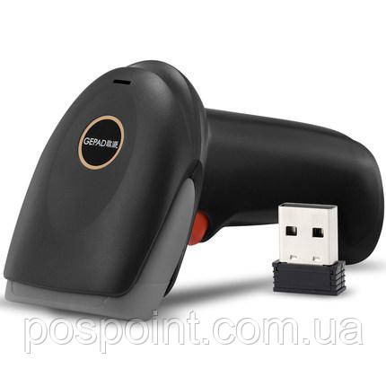 Бездротовий сканер штрих-кодів CCD Gepad W-160 Зчитує з екранів, радіус до 200 м.